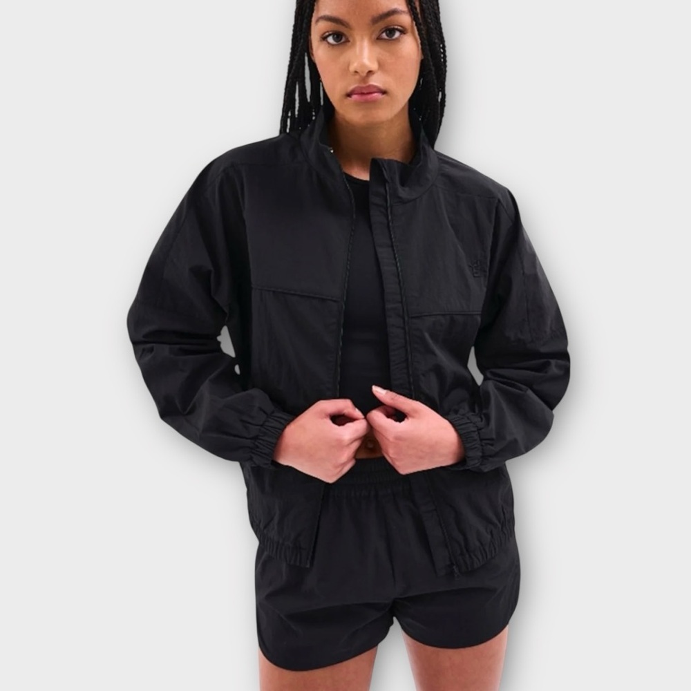 P.E Nation‎ Redline Lightweight Windbreaker Jacket in Black Women’s Size M NWT